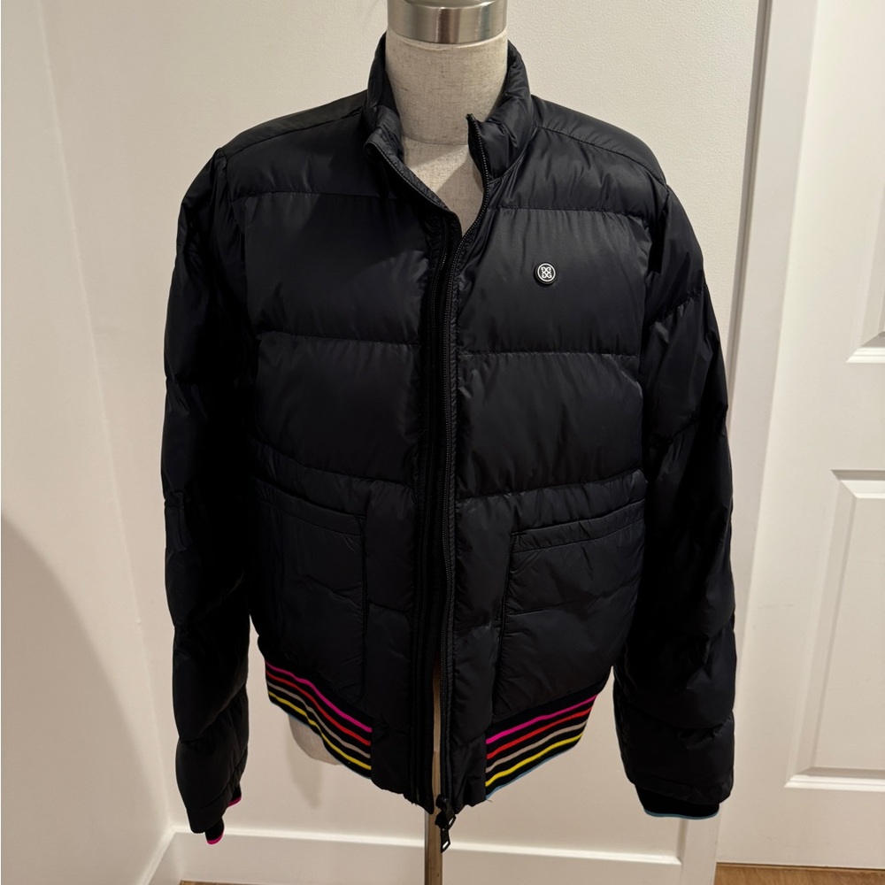 G/Fore Black Quilted Puffer Jacket